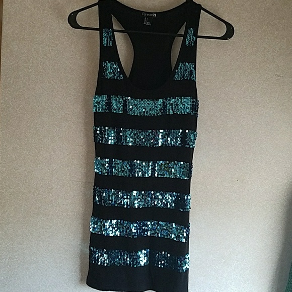 Forever 21 Tops - Forever 21 Sequined Tank